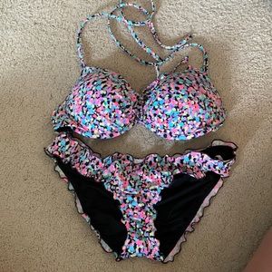 Fun multi colored bikini